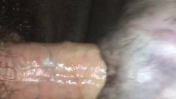 Aroused guy thrusts full cock into tiny creature's tight cunt