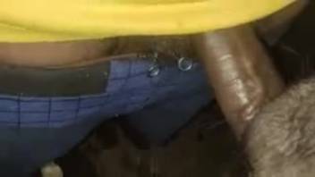 Hot guy banging an animal slit with his mega-dick