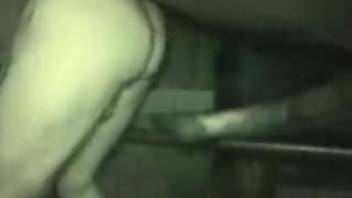 Evening backdoor romp with a massively hung hunk